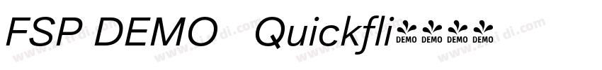 FSP DEMO   Quickfli字体转换